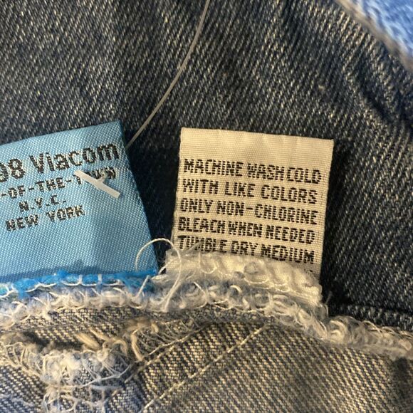 Vintage 1998 Nickelodeon Rugrats Denim Overall Dress Viacom Embroidered SZ 4 REA - Picture 14 of 16